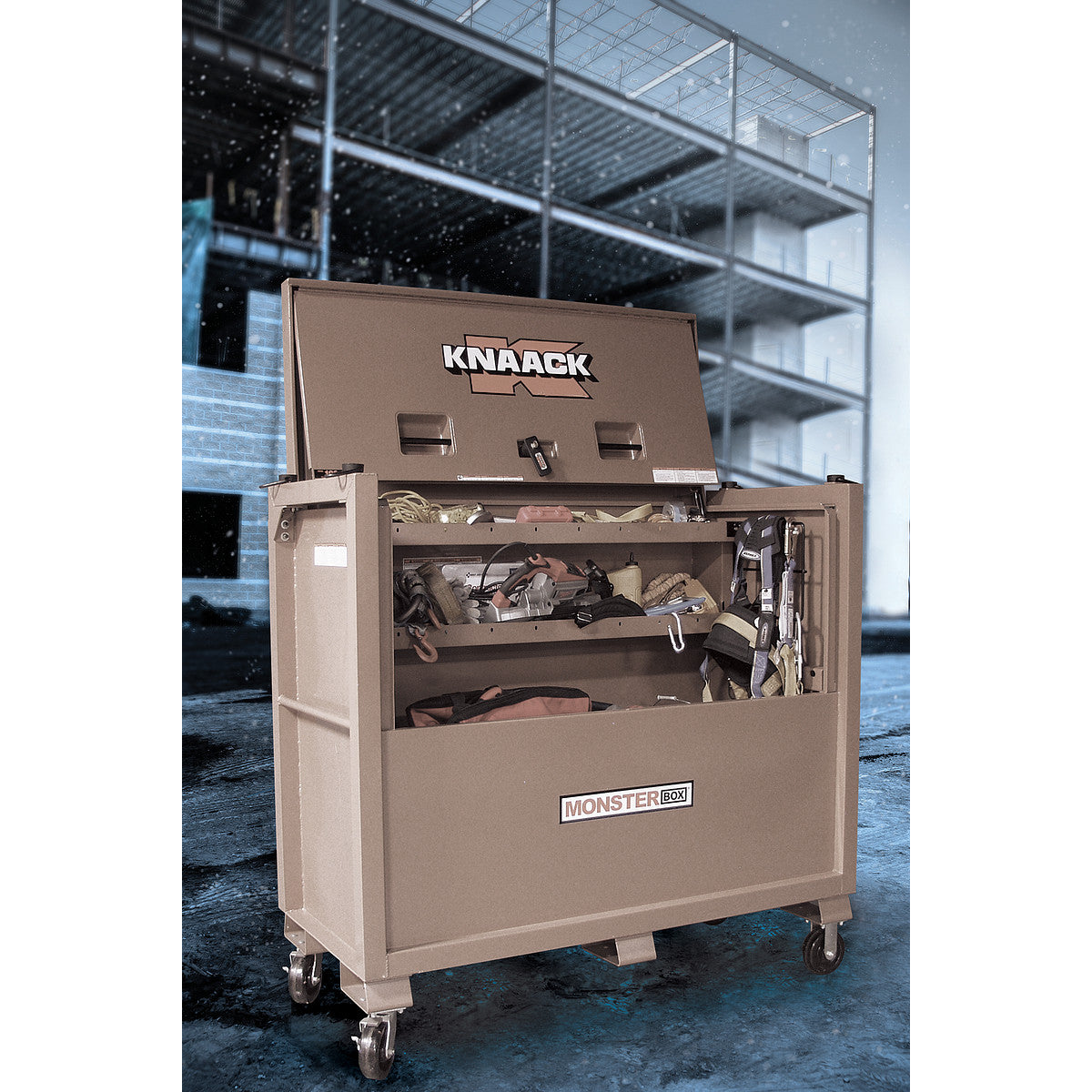 KNAACK 1000 Monster Box Piano Box on a jobsite