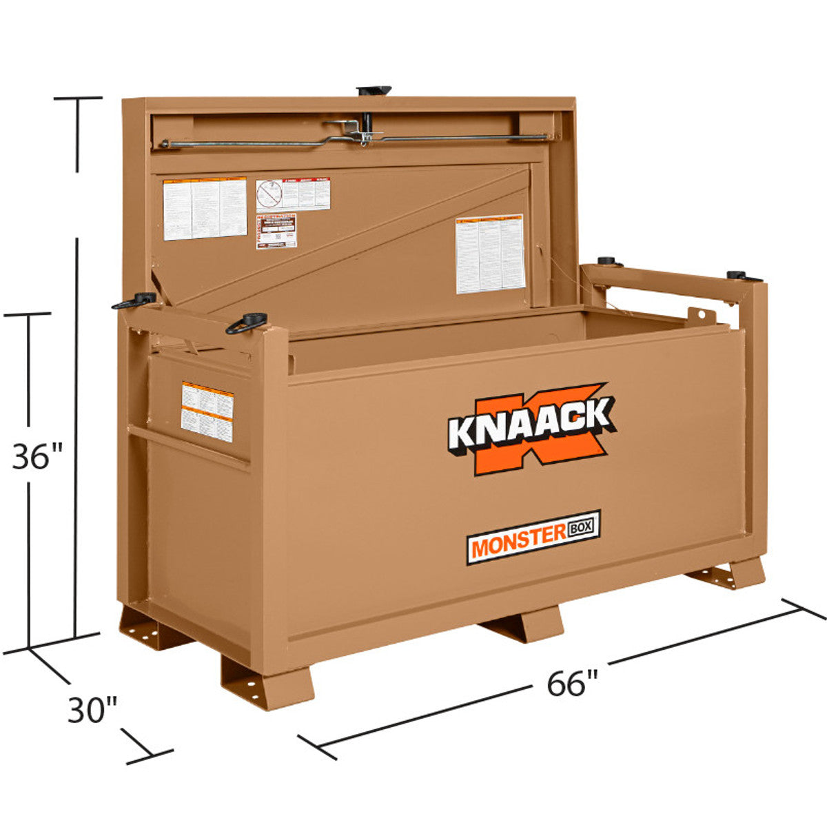 KNAACK 1010 Monster Box chest dimension view