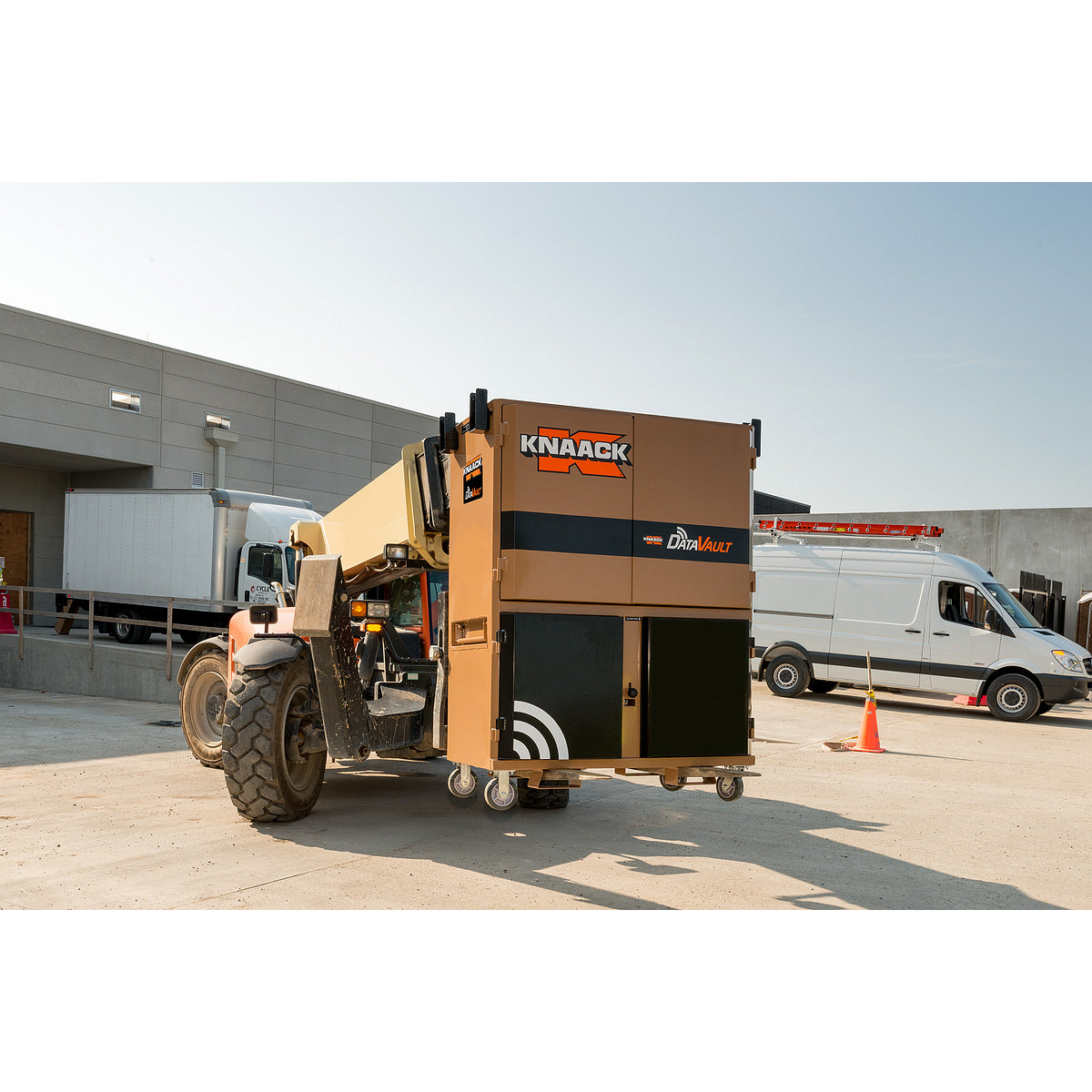 Knaack 118-02 DataVault bare mobile digital plan station, forklift handling