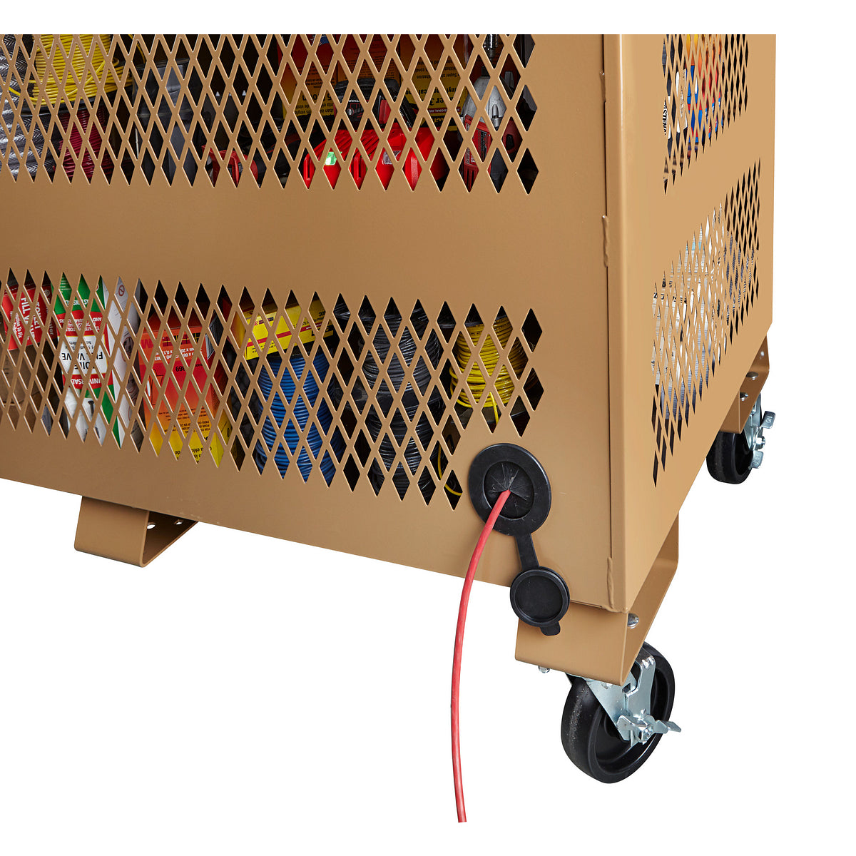 Knaack 139-MT-KL Tool Kage cabinet 59.4 cu ft, detail view
