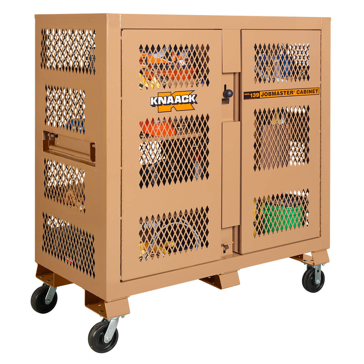Knaack 139-MT-KL Tool Kage cabinet 59.4 cu ft, full in use