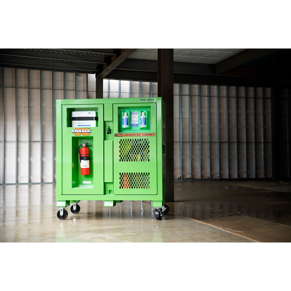 Knaack 139-SK Safety Kage cabinet 59.4 cu ft, closed interior