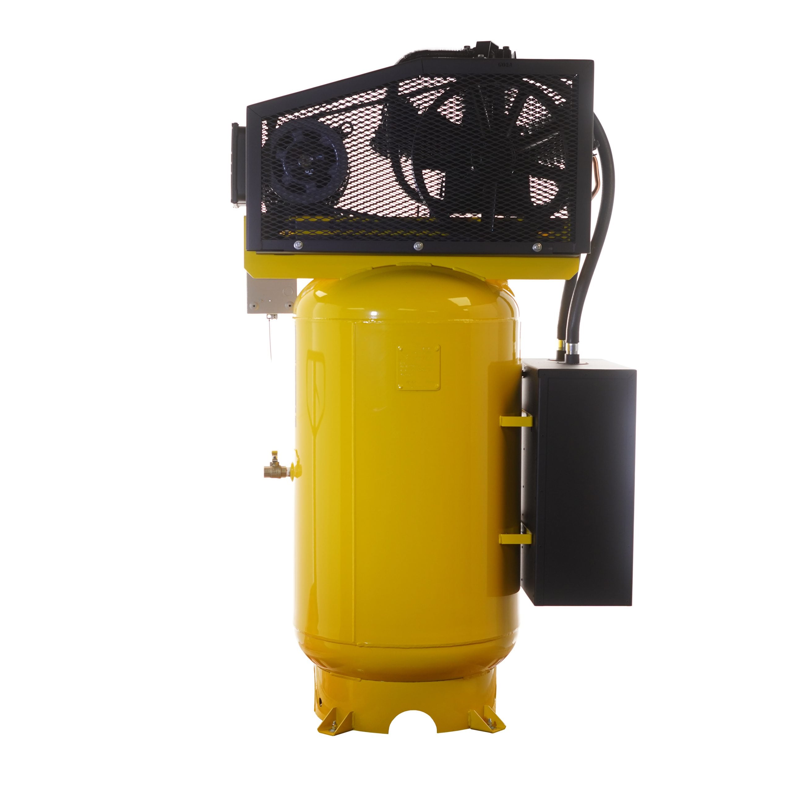 EMAX ESL07V080Z1 Max Flow 7.5 HP 80-gallon air compressor pump-side view