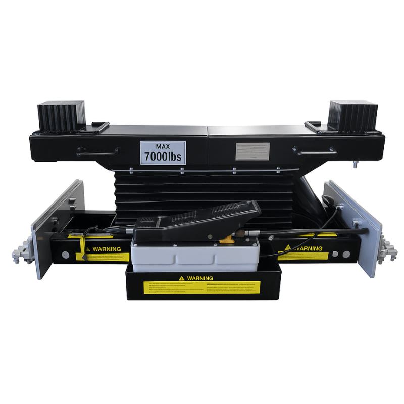 iDEAL RAJ-7K-H high mount rolling air jack, front view