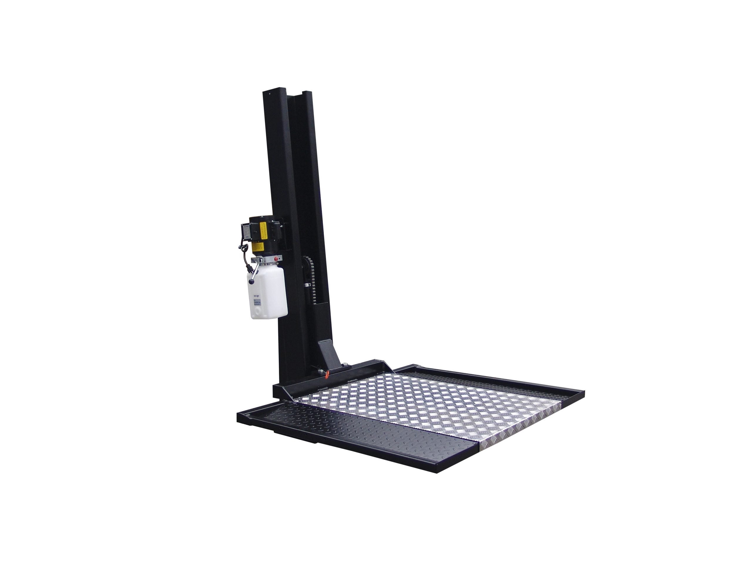 iDEAL SC-2K single post storage lift in residential garage