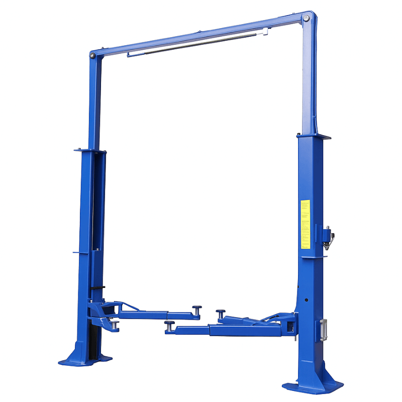 Tuxedo TP15KCX two post clear floor lift, full view