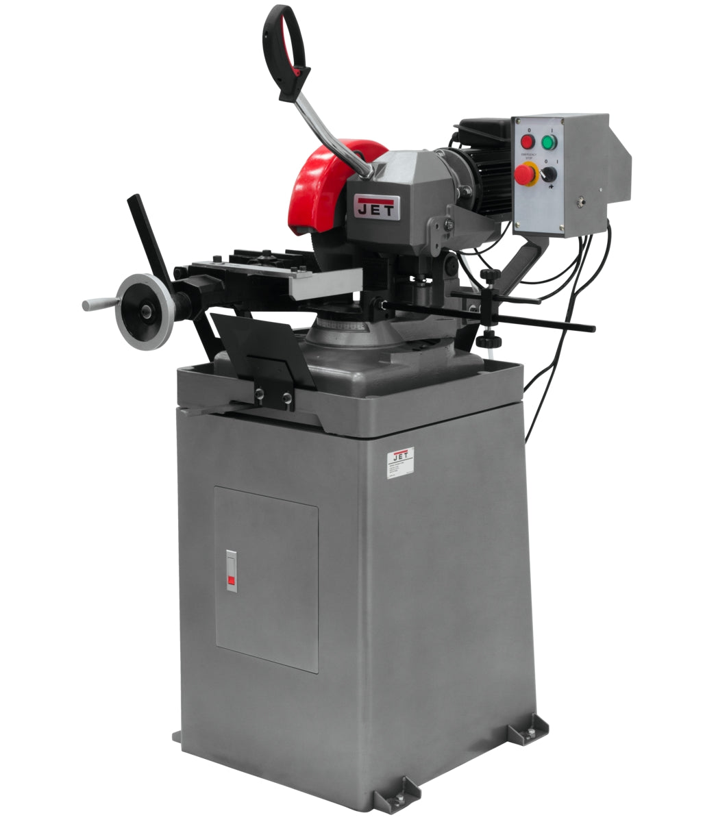 JET CS-275 275mm ferrous cold saw, angled view