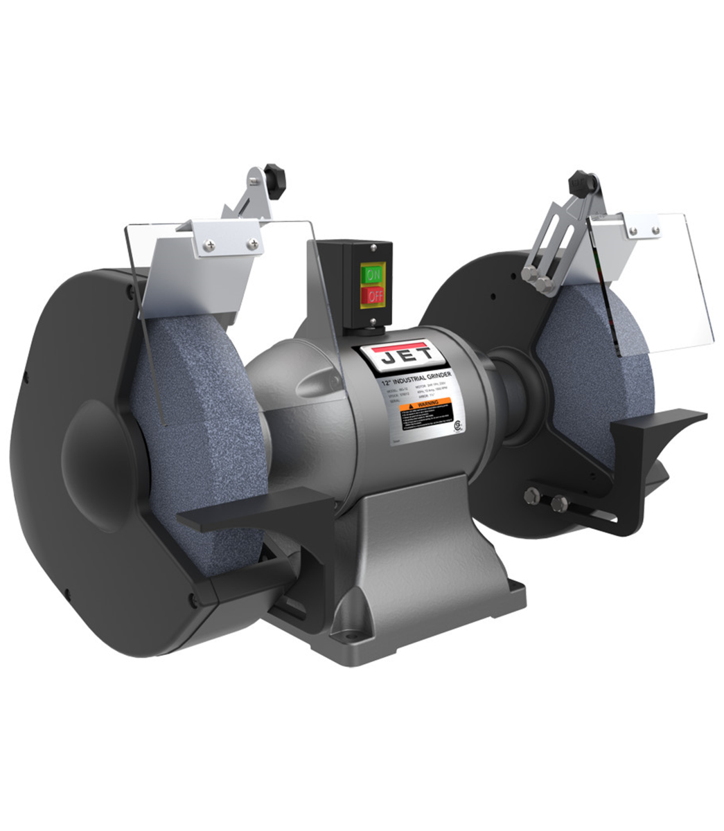 JET IBG-12 12-inch industrial bench grinder, front view