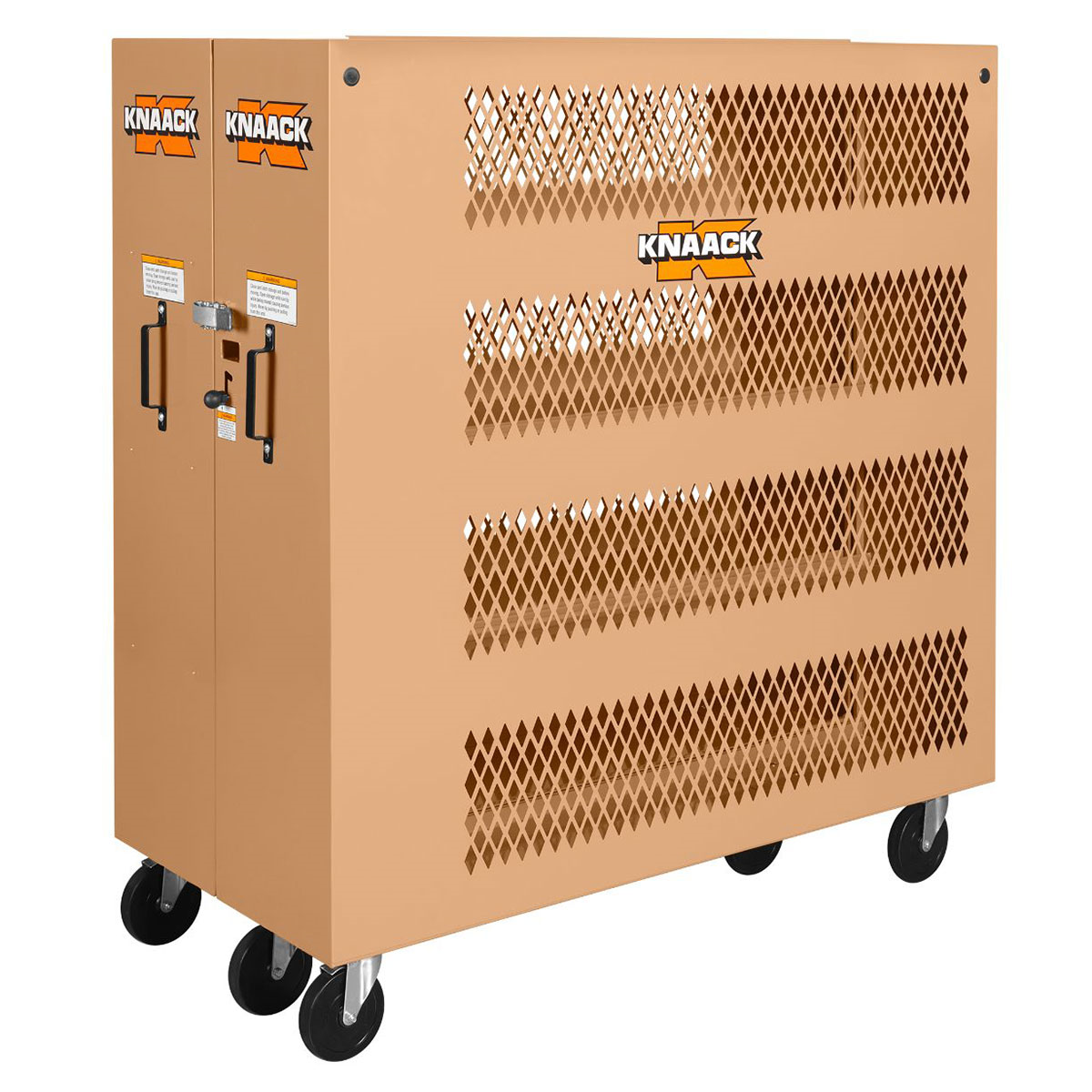 KNAACK 100-MT Tool Kage rolling cabinet with diamond-punched mesh panels and casters