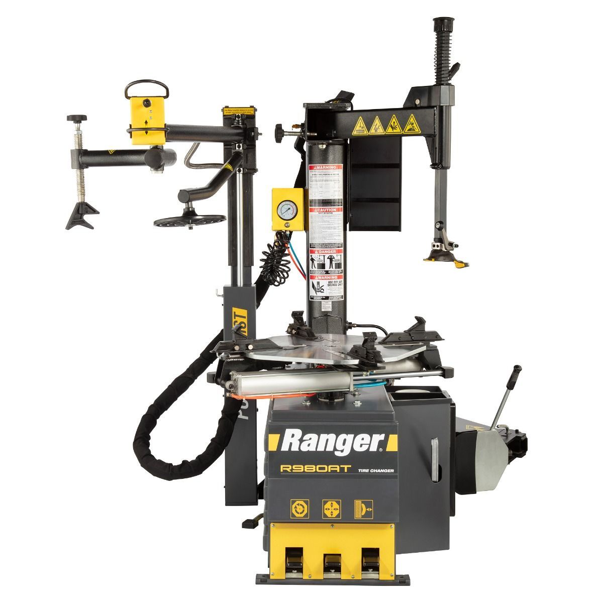 Ranger R980AT swing-arm tire changer, front view