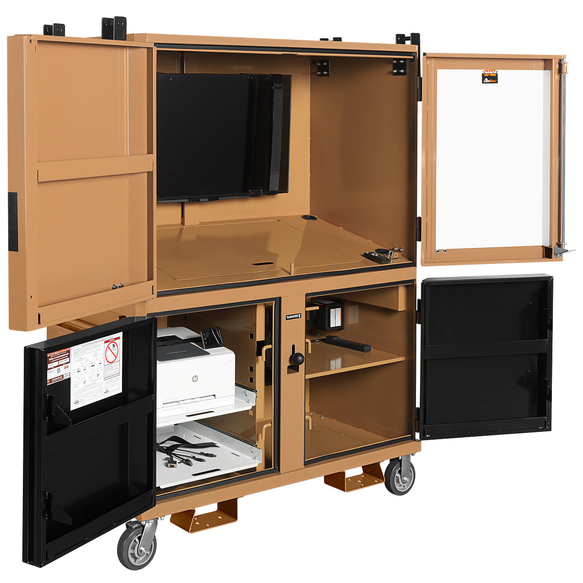 Knaack 118-01-KL DataVault mobile digital plan station, open view