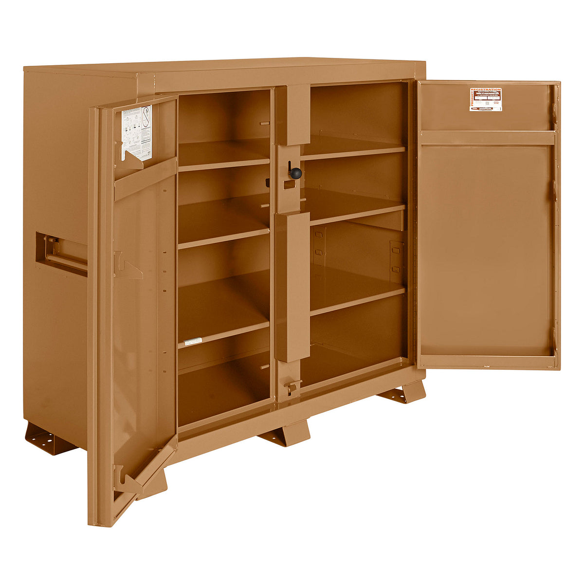 Knaack 139-KL cabinet 59.4 cu ft, doors open
