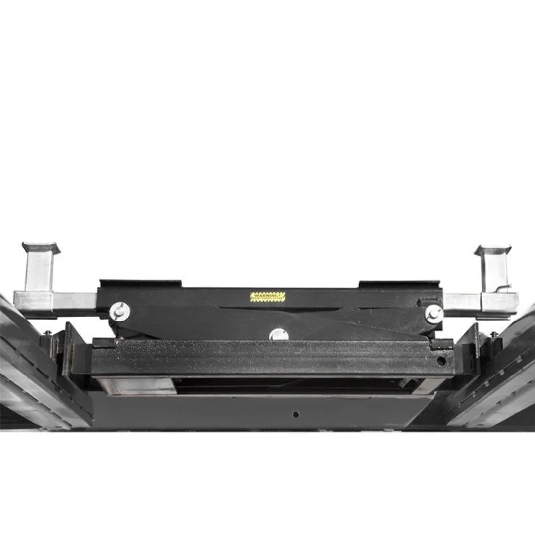 BendPak RBJ15000 rolling bridge jack, top view on lift runways