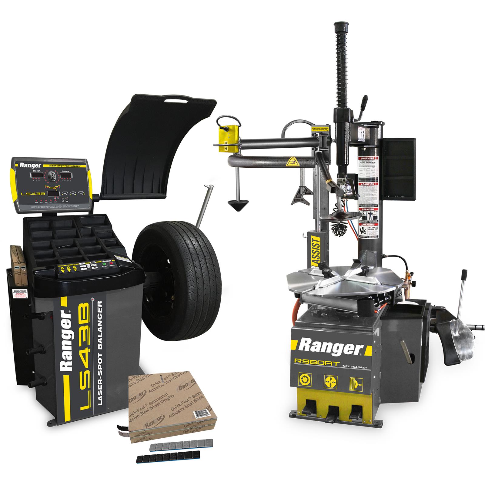 BendPak Ranger R980AT Tire Changer and LS43B Wheel Balancer Combo Package