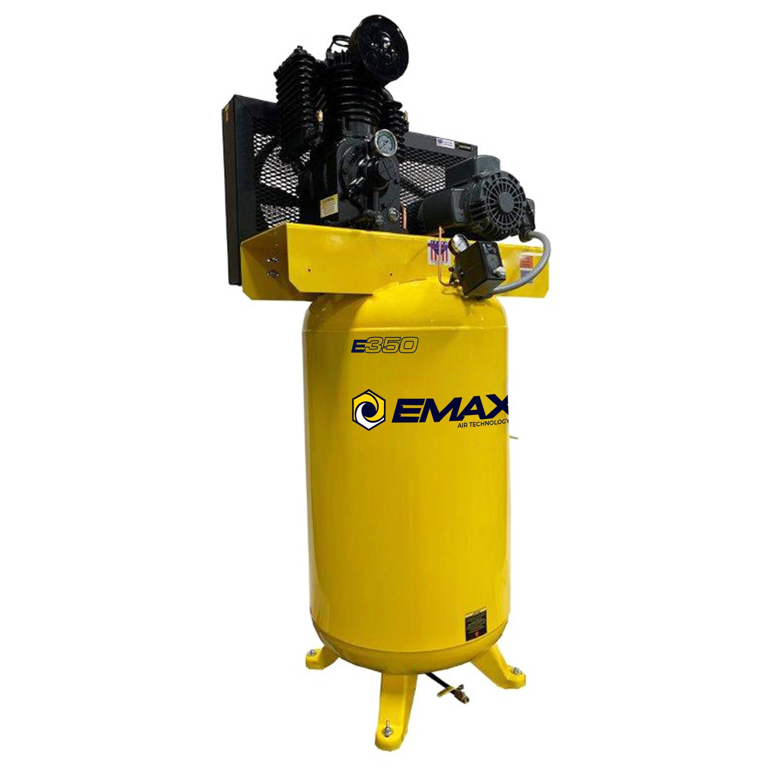 EMAX EI05V080I1 5 HP 80 gallon two-stage vertical air compressor front view