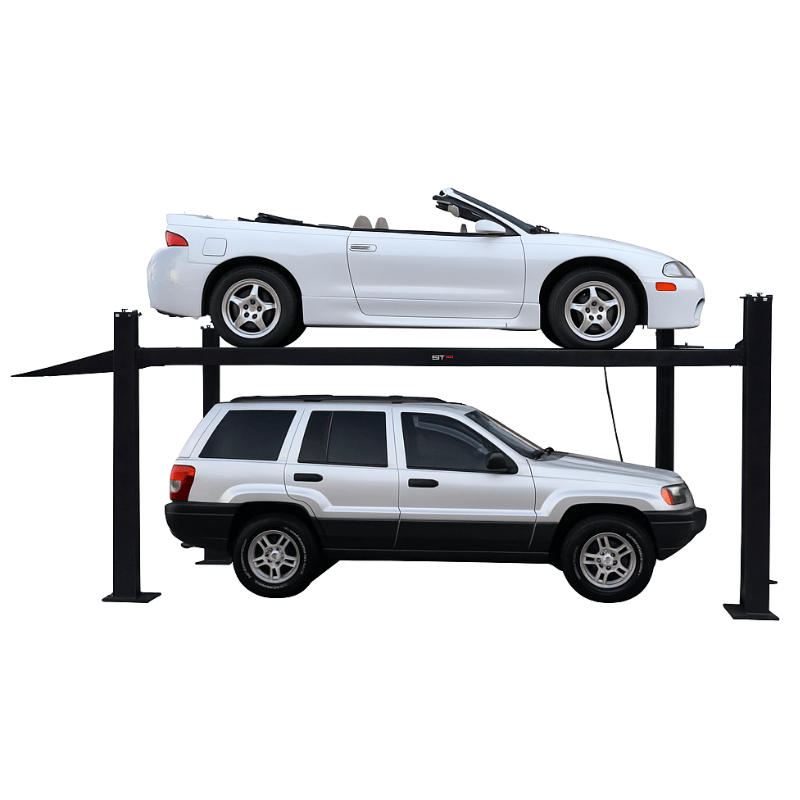 Tuxedo FP8K-B Basic Four-Post Storage Lift 8,000 lb angle view