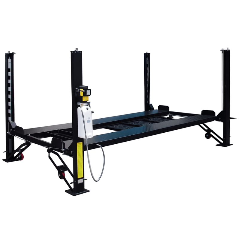 Tuxedo FP8K-DX-XLT Deluxe Extended Four-Post Storage Lift 8,000 lb side view
