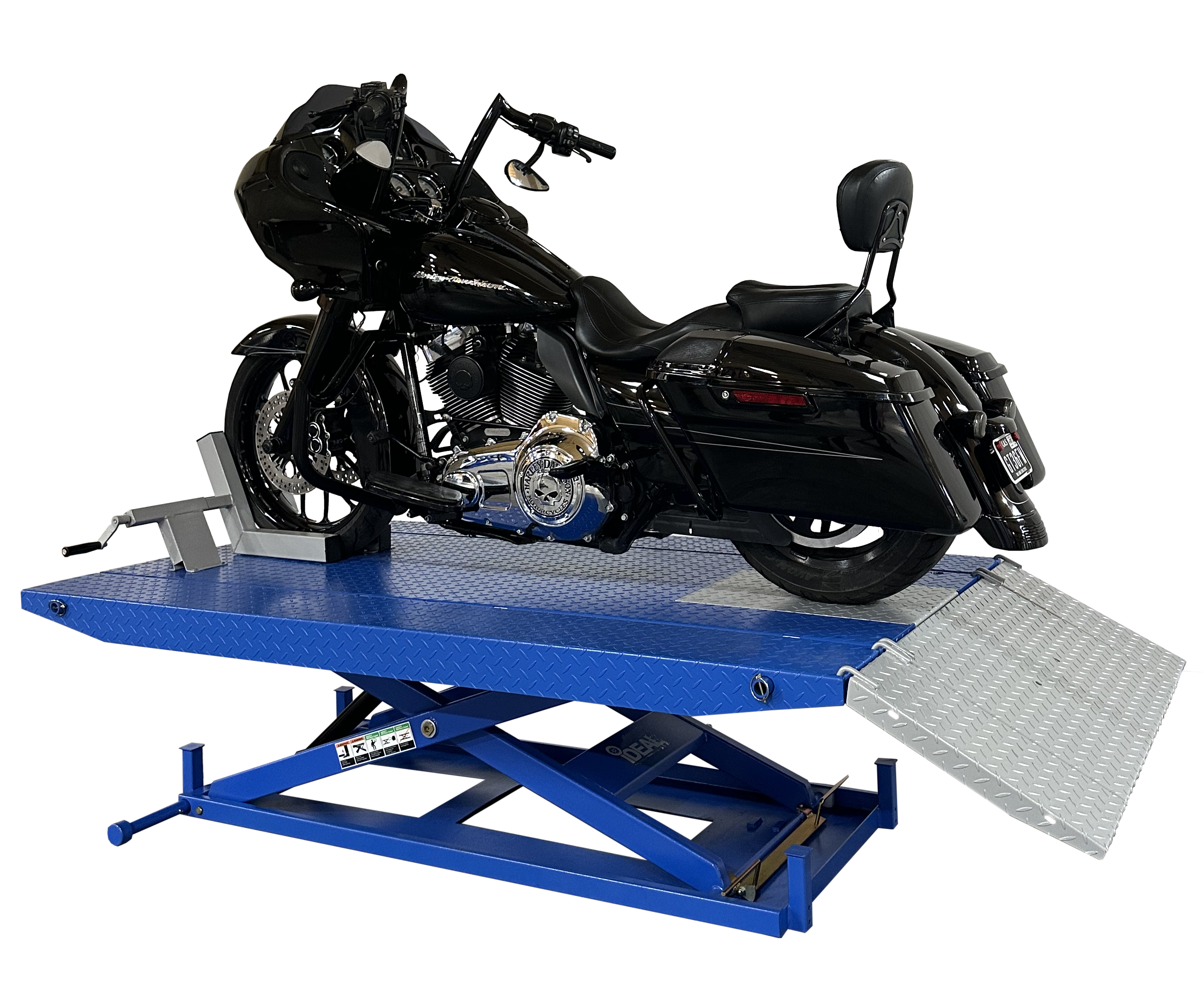 Tuxedo M-1500C-HR motorcycle lift detail