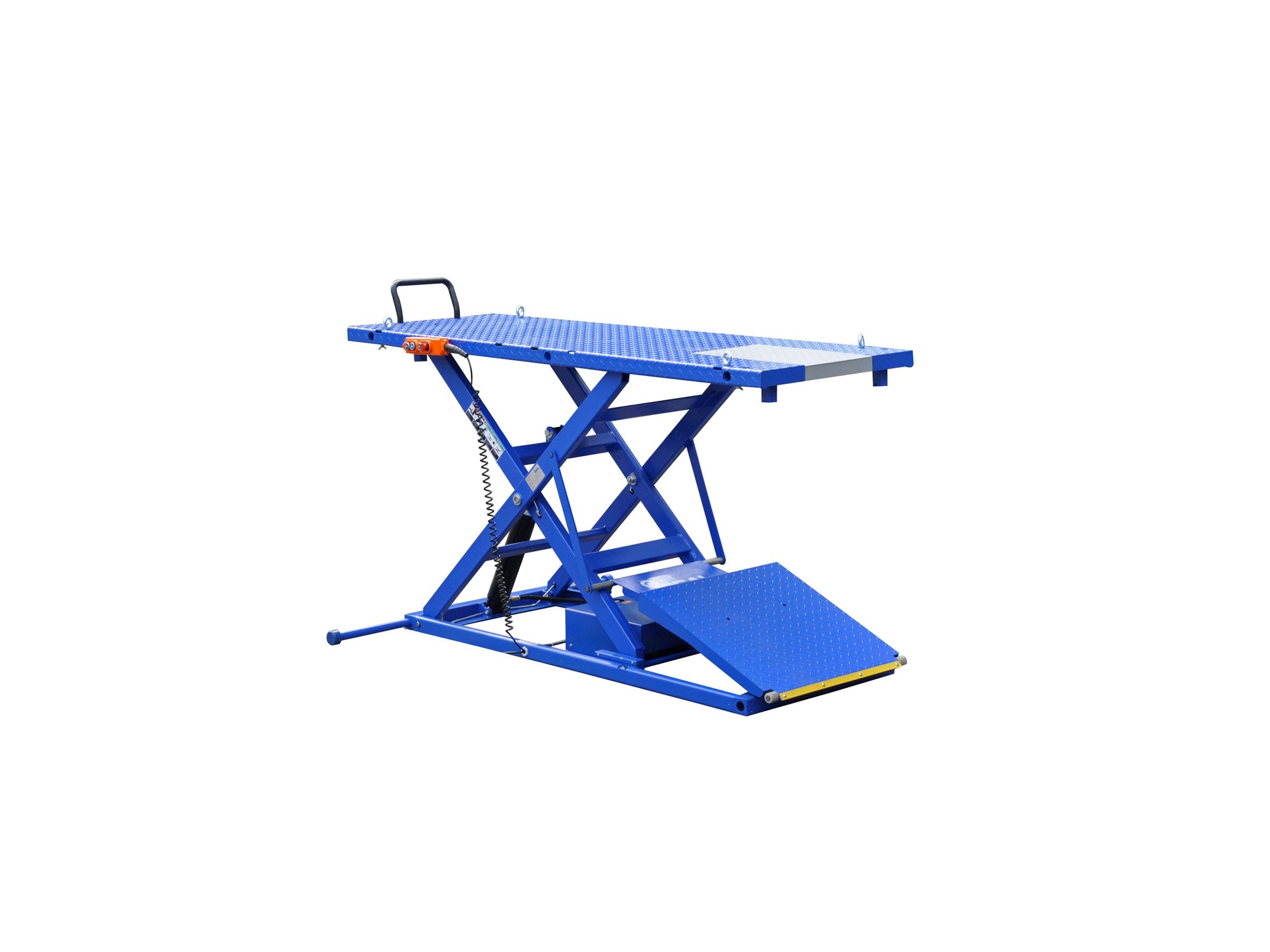 Tuxedo M-2200IEH-XR 2,200 lb electric hydraulic motorcycle lift bench