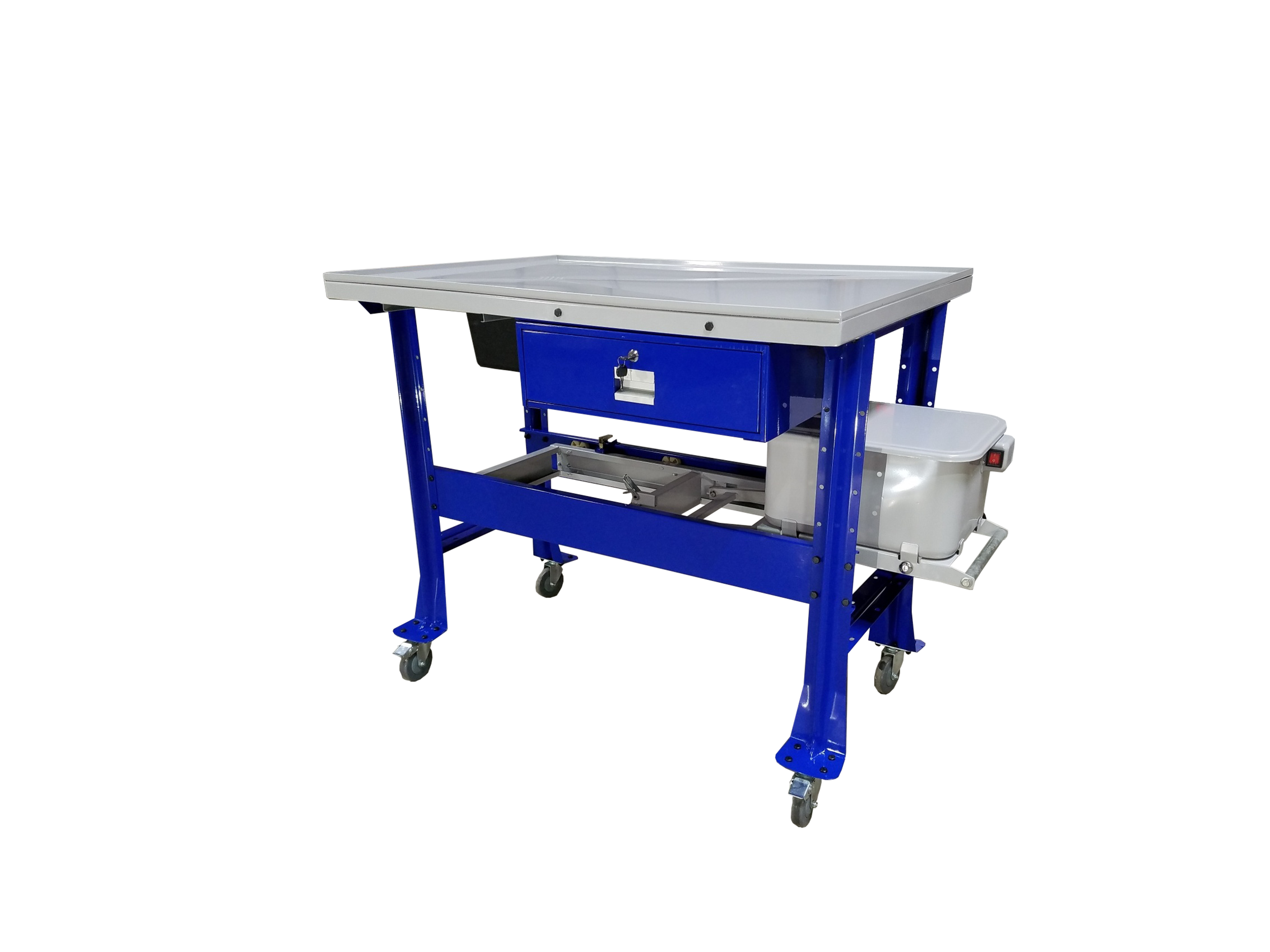 iDEAL premium tear down table with parts washer