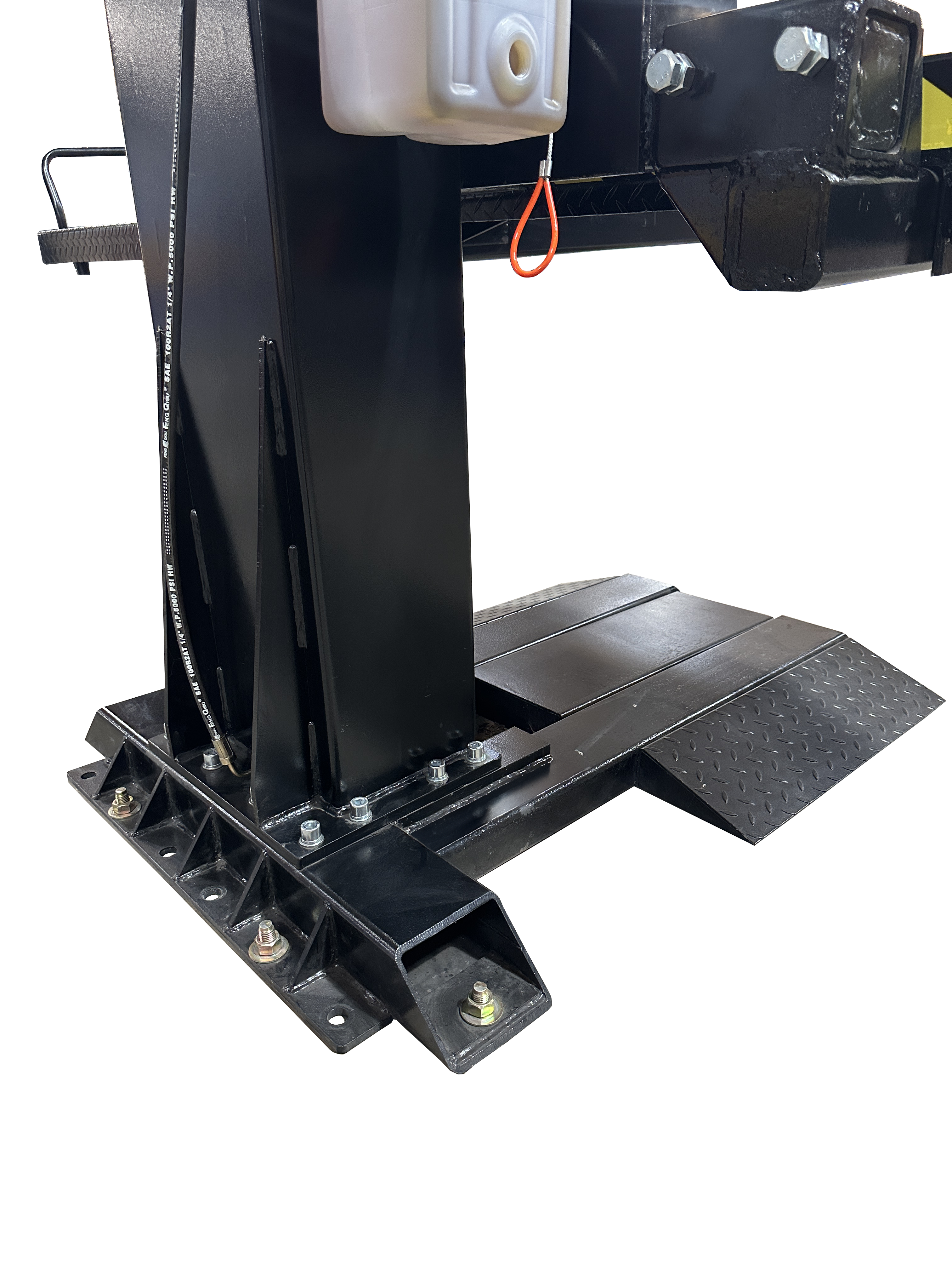 Tuxedo SP-6K-SS single-column storage lift installed