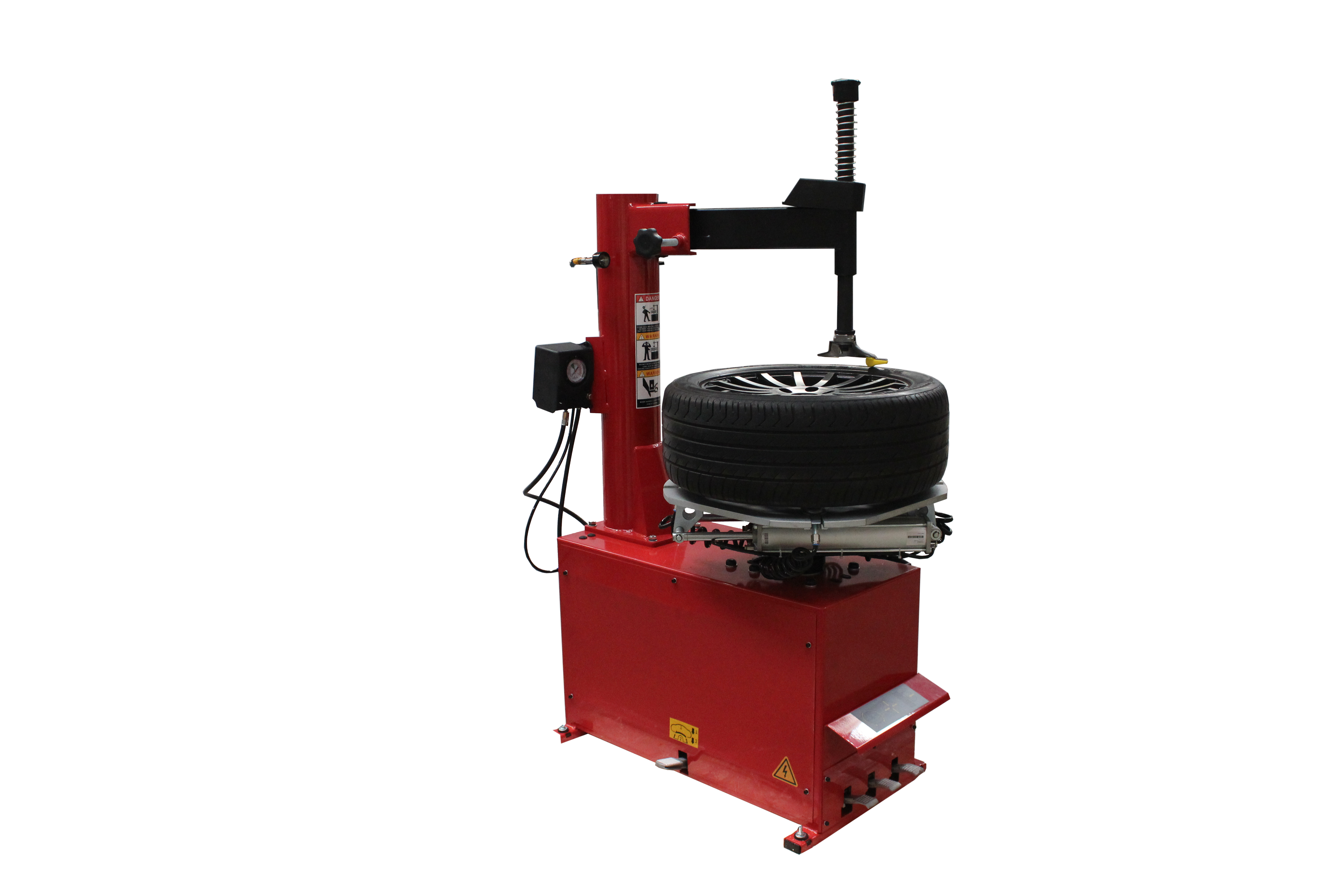 Tuxedo TC-530 tire changer side view