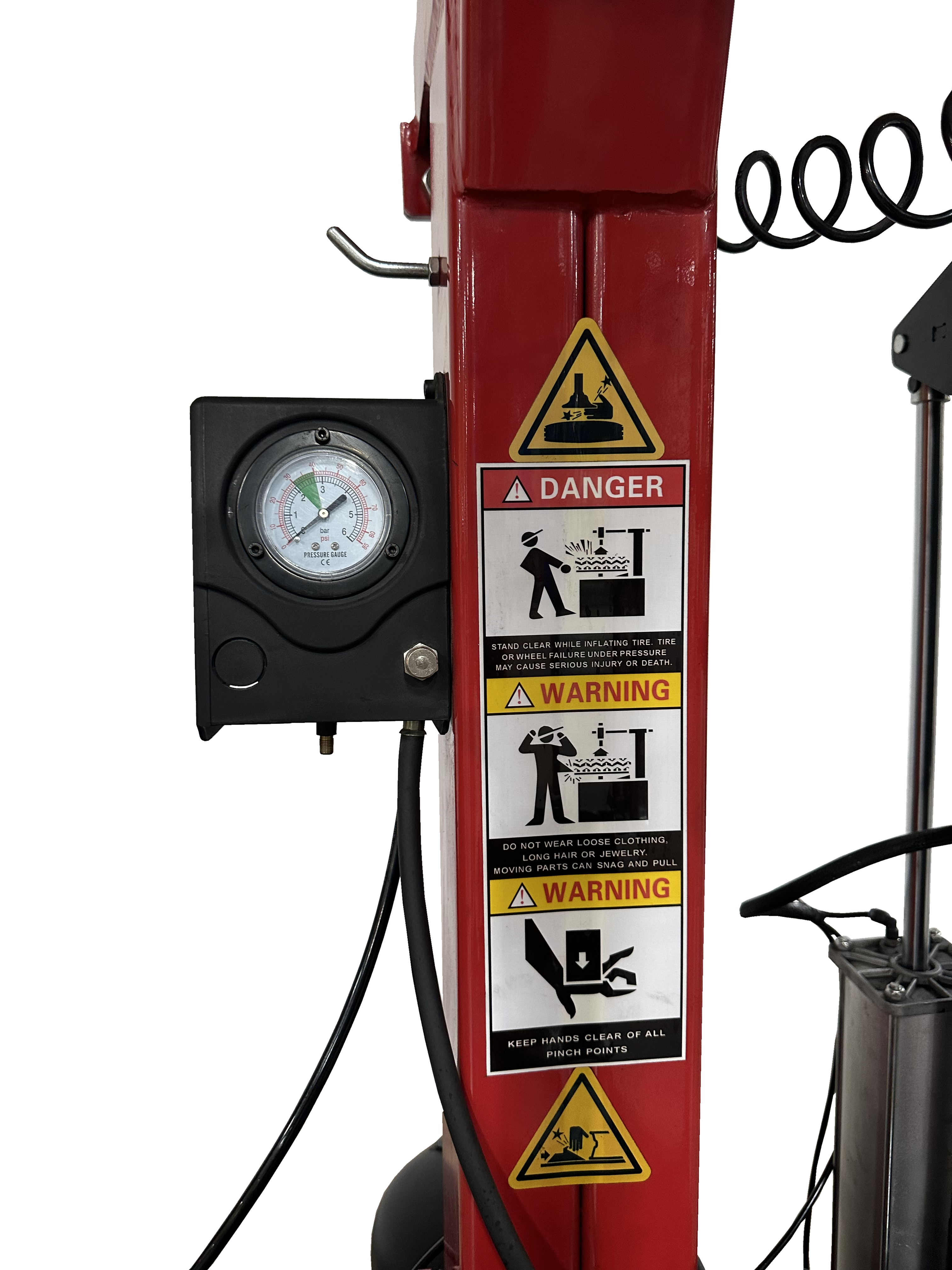 Tuxedo TC-1300 tire changer assist arm