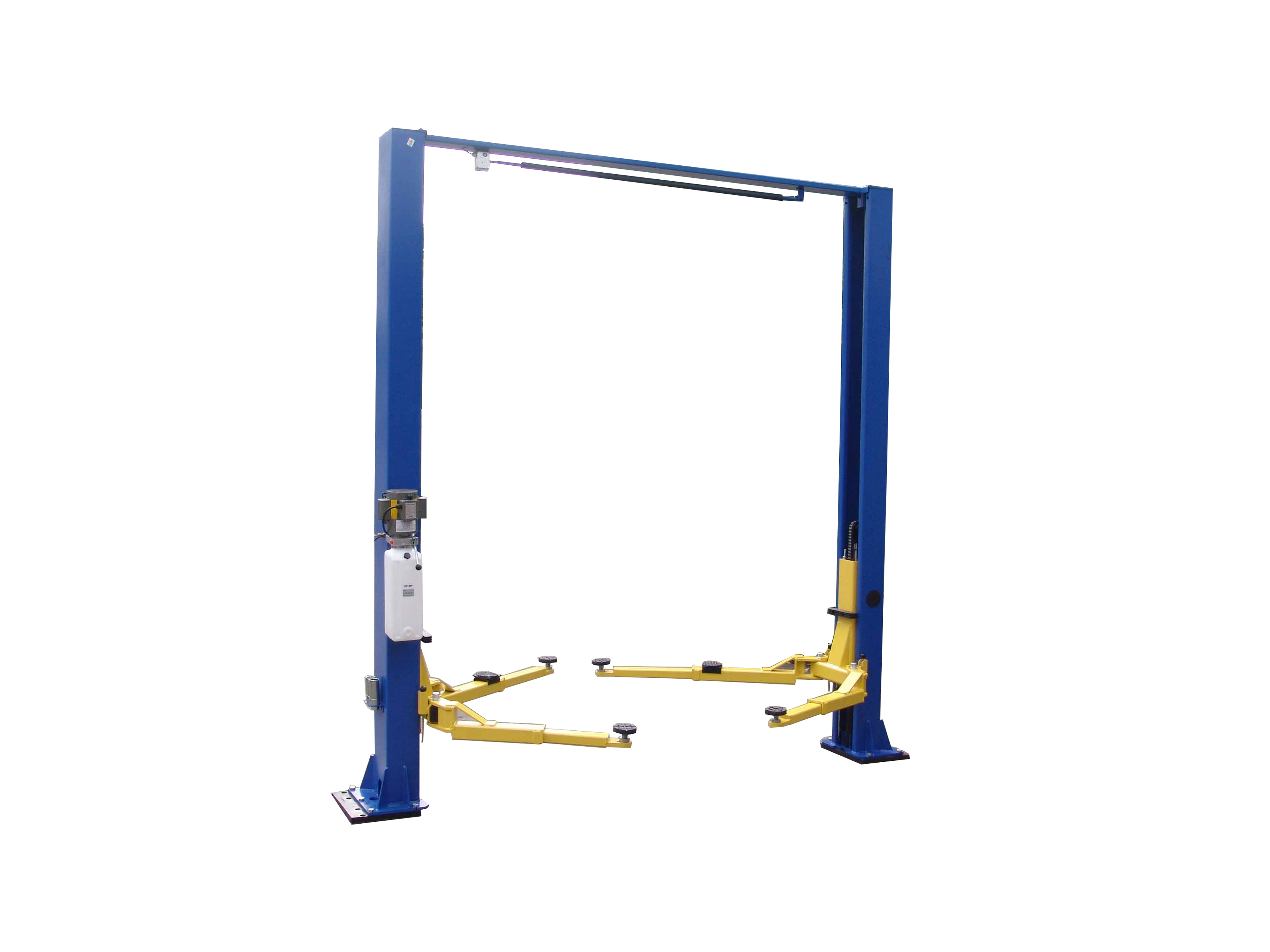 Tuxedo TP9KSCX two-post clear floor lift 9,000 lb symmetric
