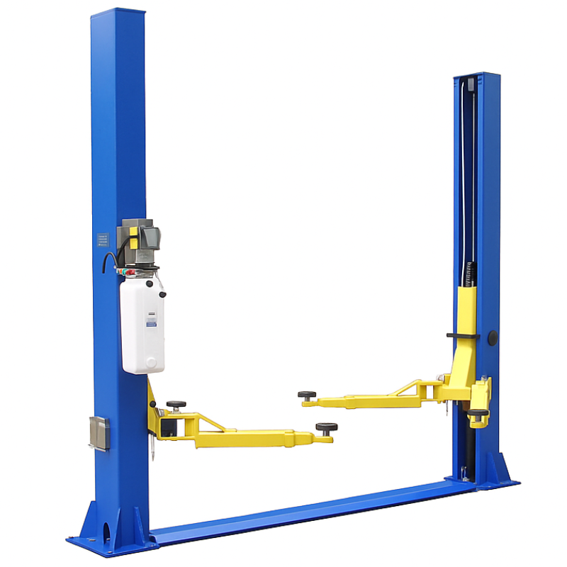 Tuxedo TP9KFX two post floor plate lift, full view