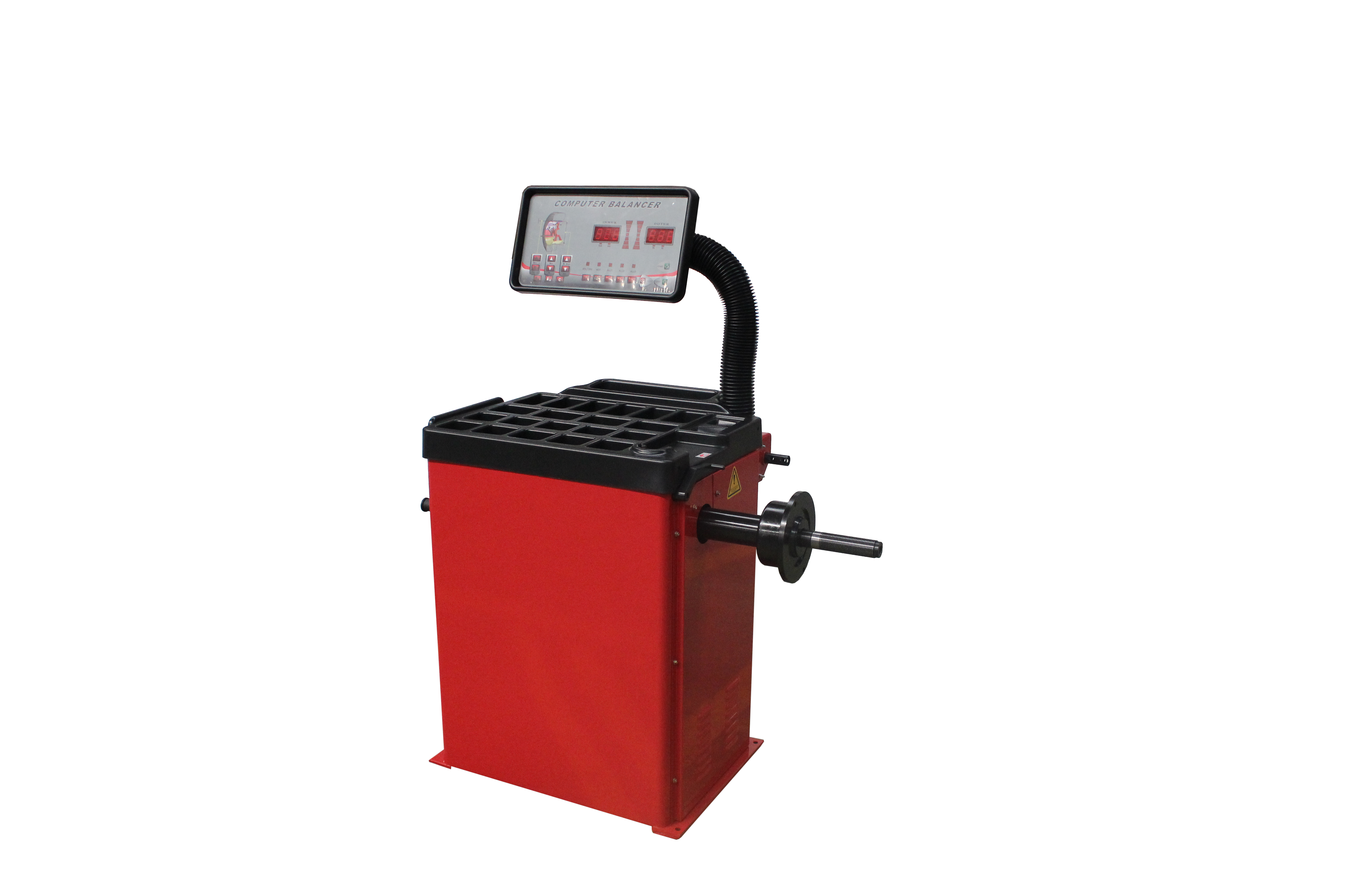 Tuxedo WB-953-B wheel balancer side angle