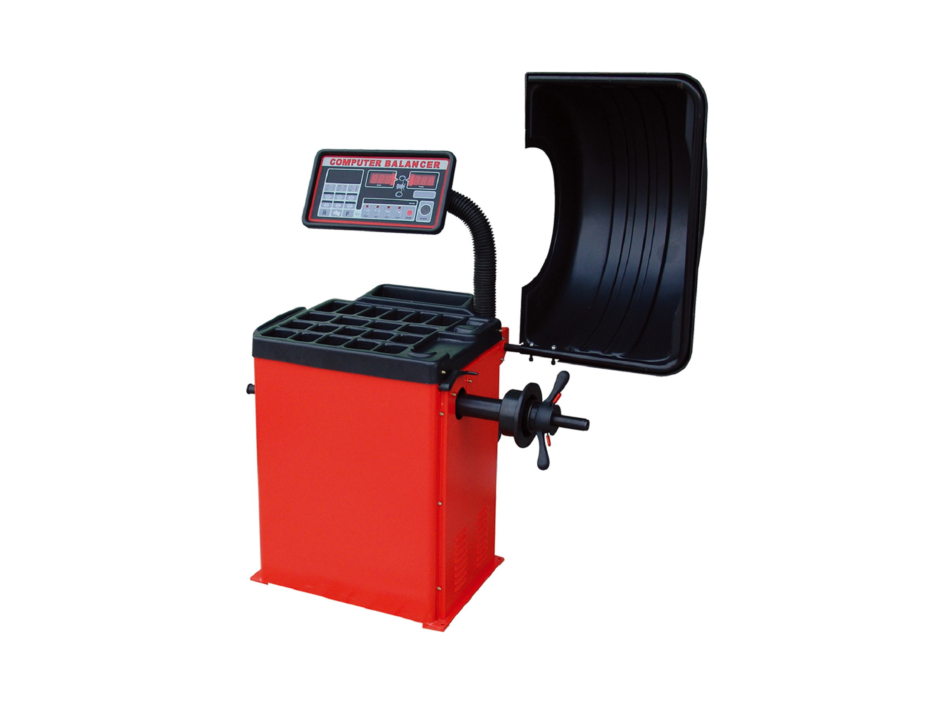 Tuxedo WB-953 wheel balancer with hood