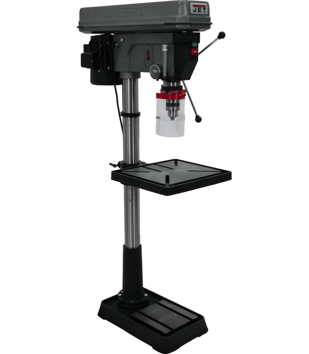 JET JDP-20MF floor drill press, front detail