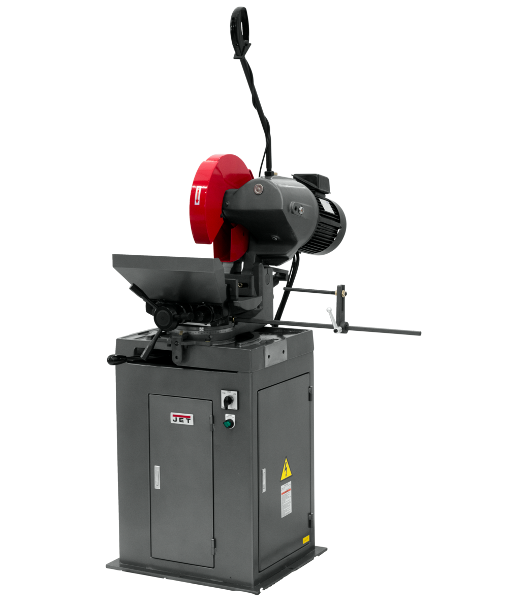 JET J-FK350-2K 350mm ferrous cold saw, front view