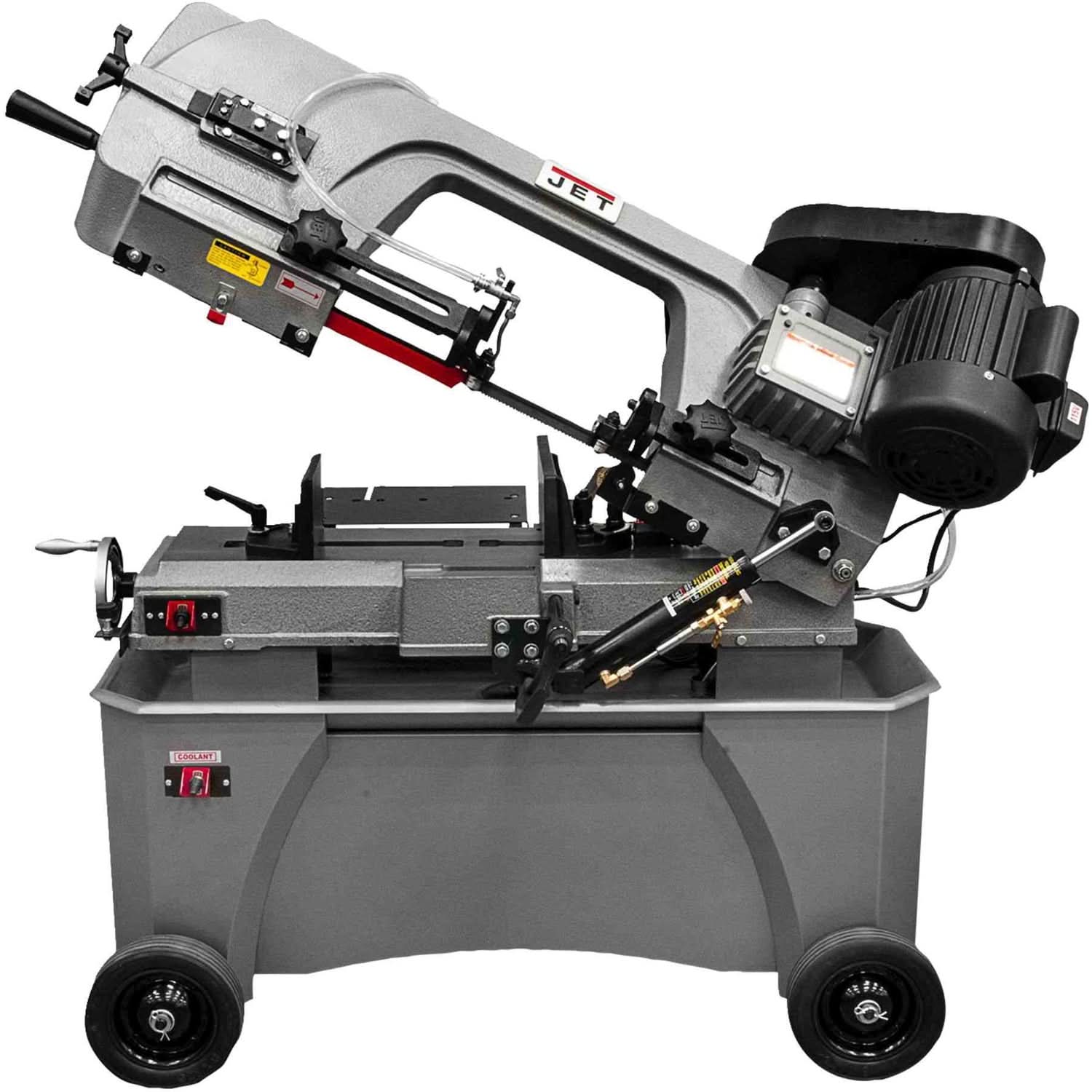 JET HVBS-712D deluxe horizontal vertical bandsaw, full side view
